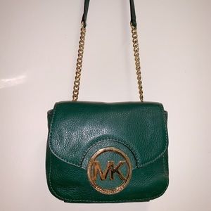 Michael Kors Green Mini Crossbody Bag